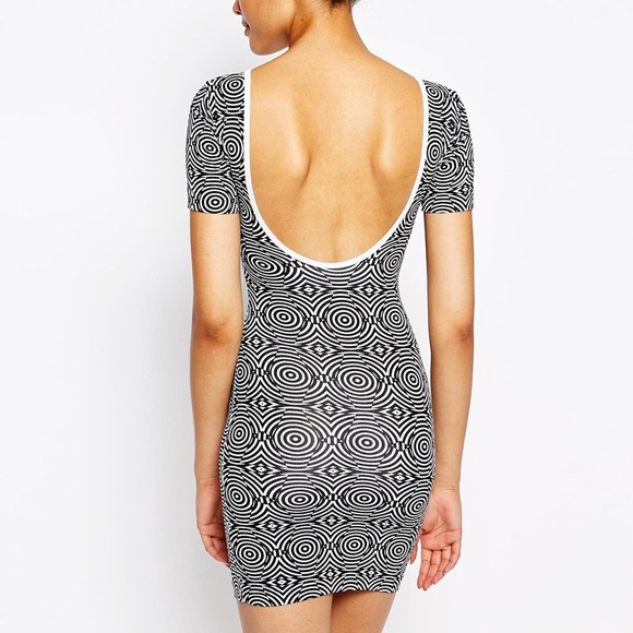 American Apparel Optical Pattern Bodycon Dress - Picture 2 of 8